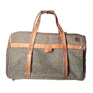 HARTMANN Vintage Tweed And Leather Overnight Weekender